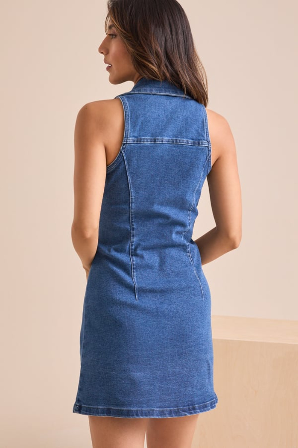 Penelope Collared Denim Dress