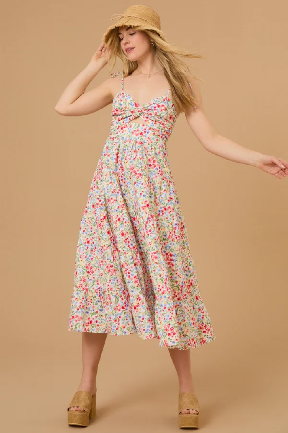 Alivia Floral Midi Dress