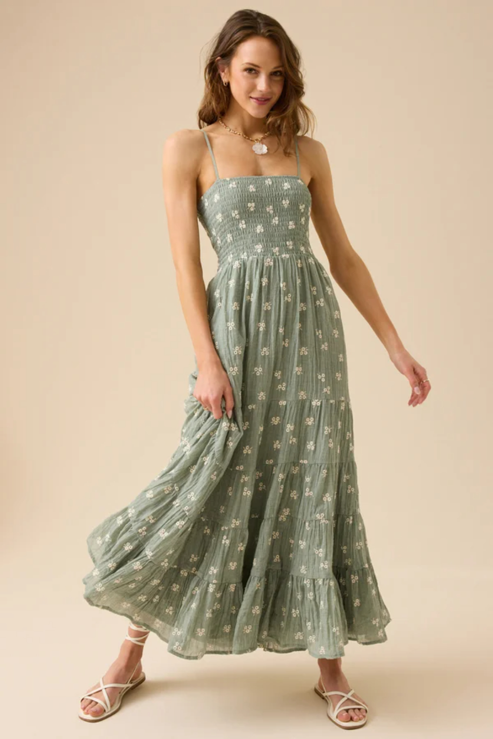 Baylor Embroidered Maxi Dress