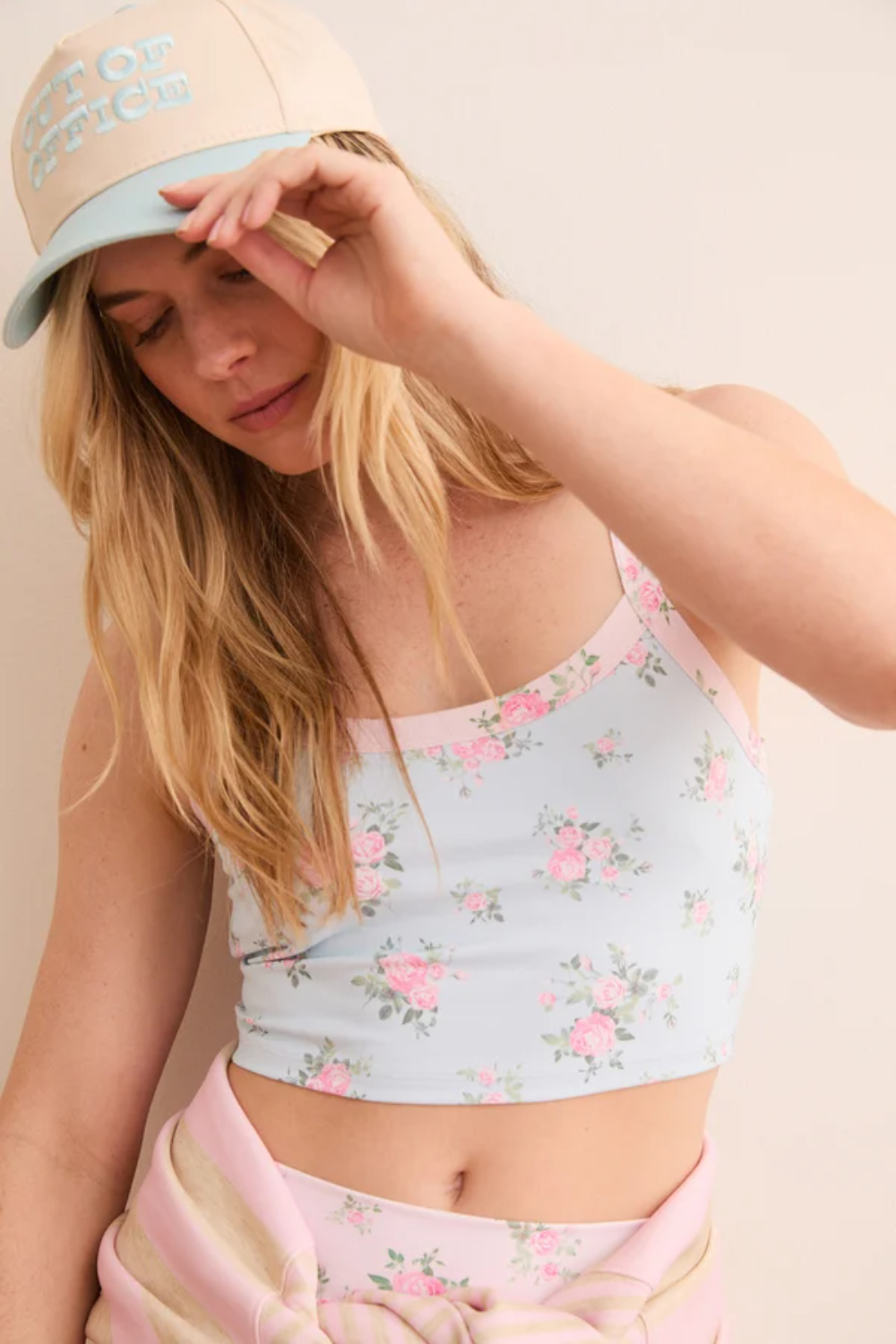 Tempo Floral Cropped Tank