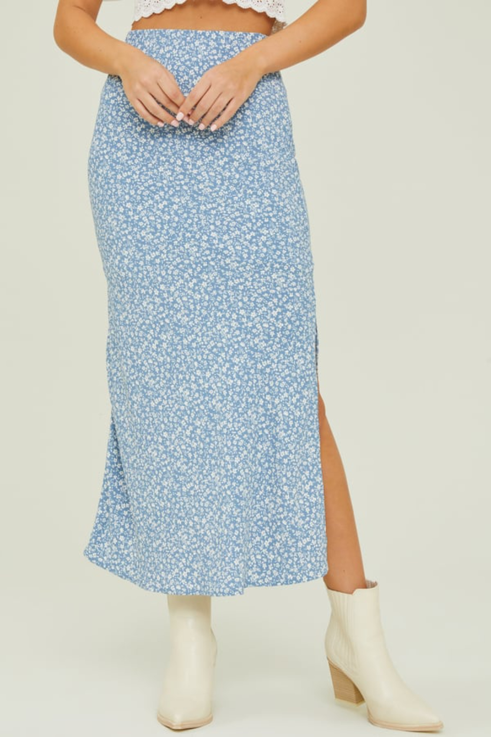 Amora Floral Midi Skirt
