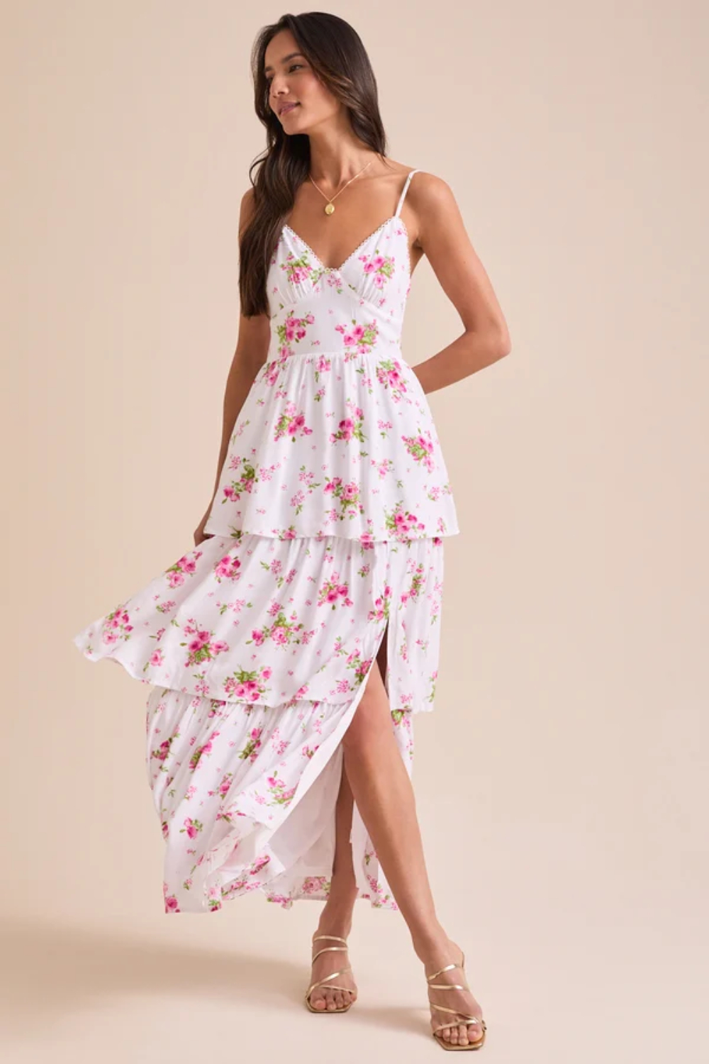 Goldice Floral Maxi Dress