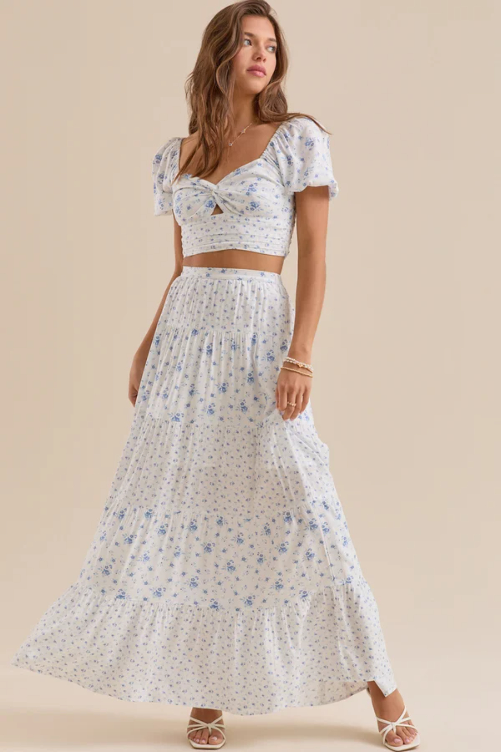 Maia Floral Midi Skirt