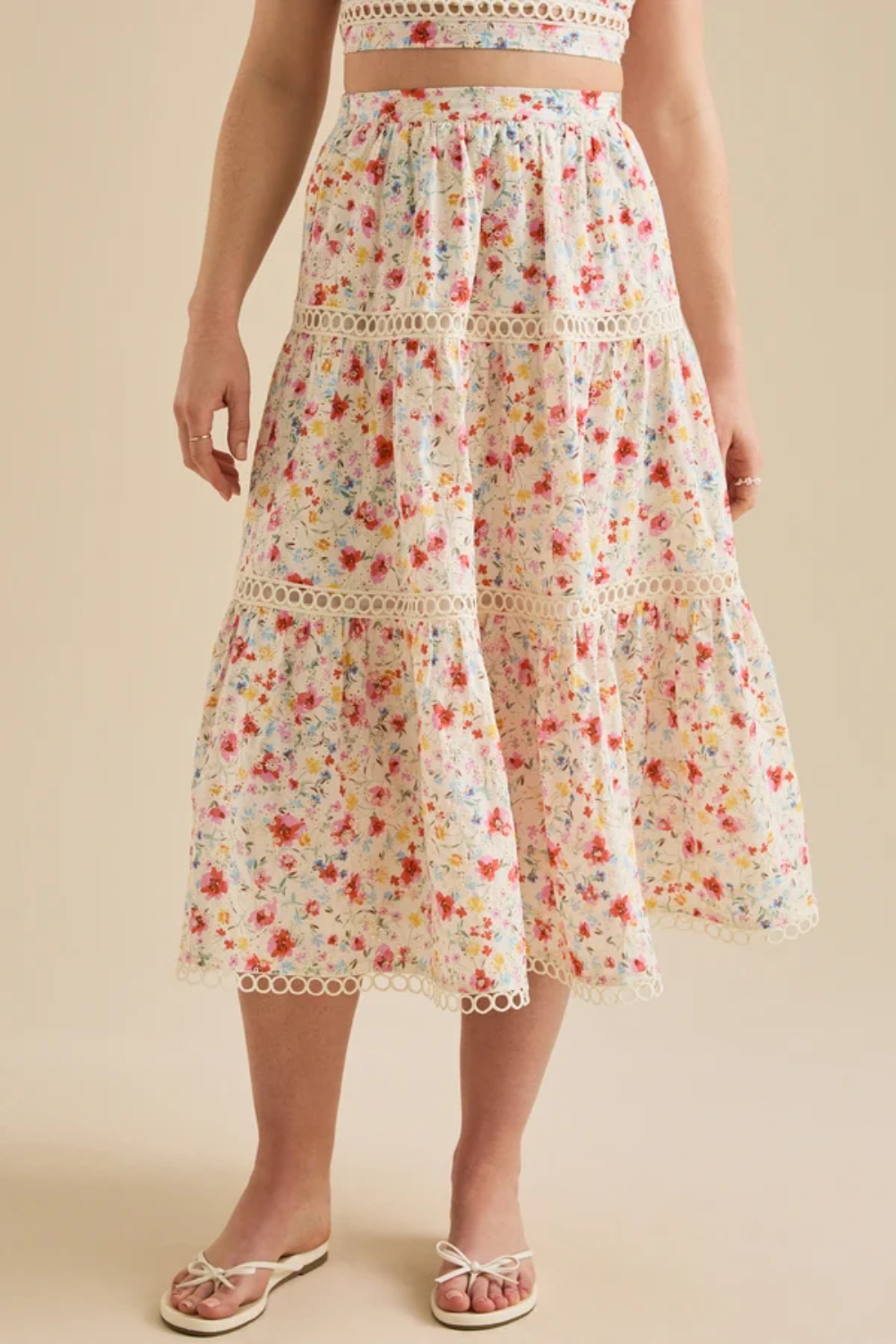 May Floral Midi Skirt