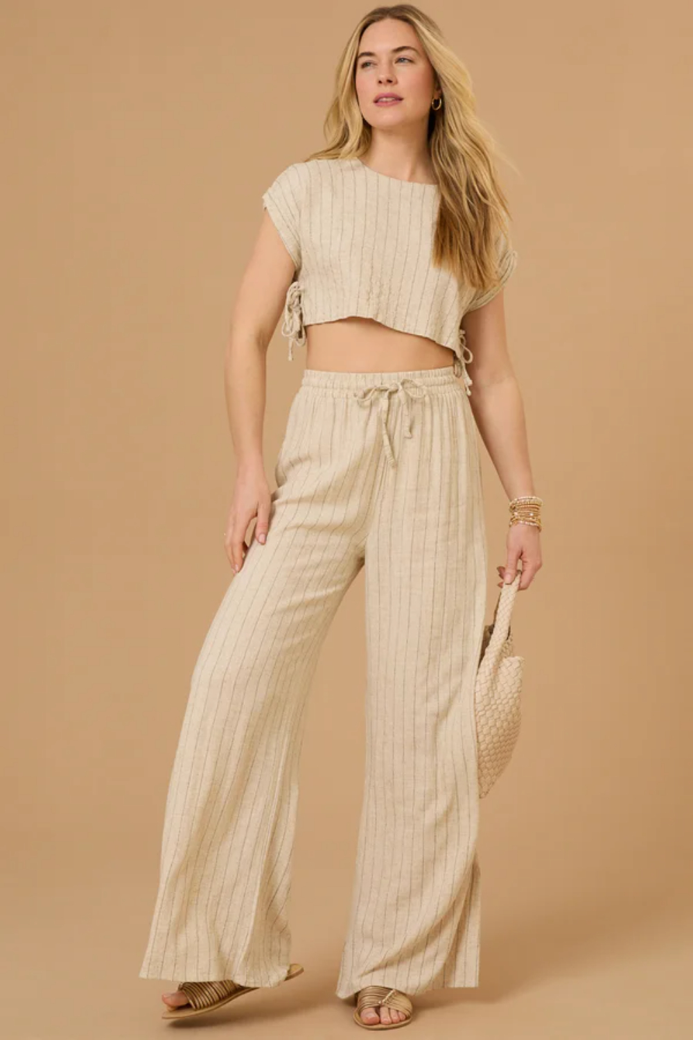 Hollis Striped Linen Pants