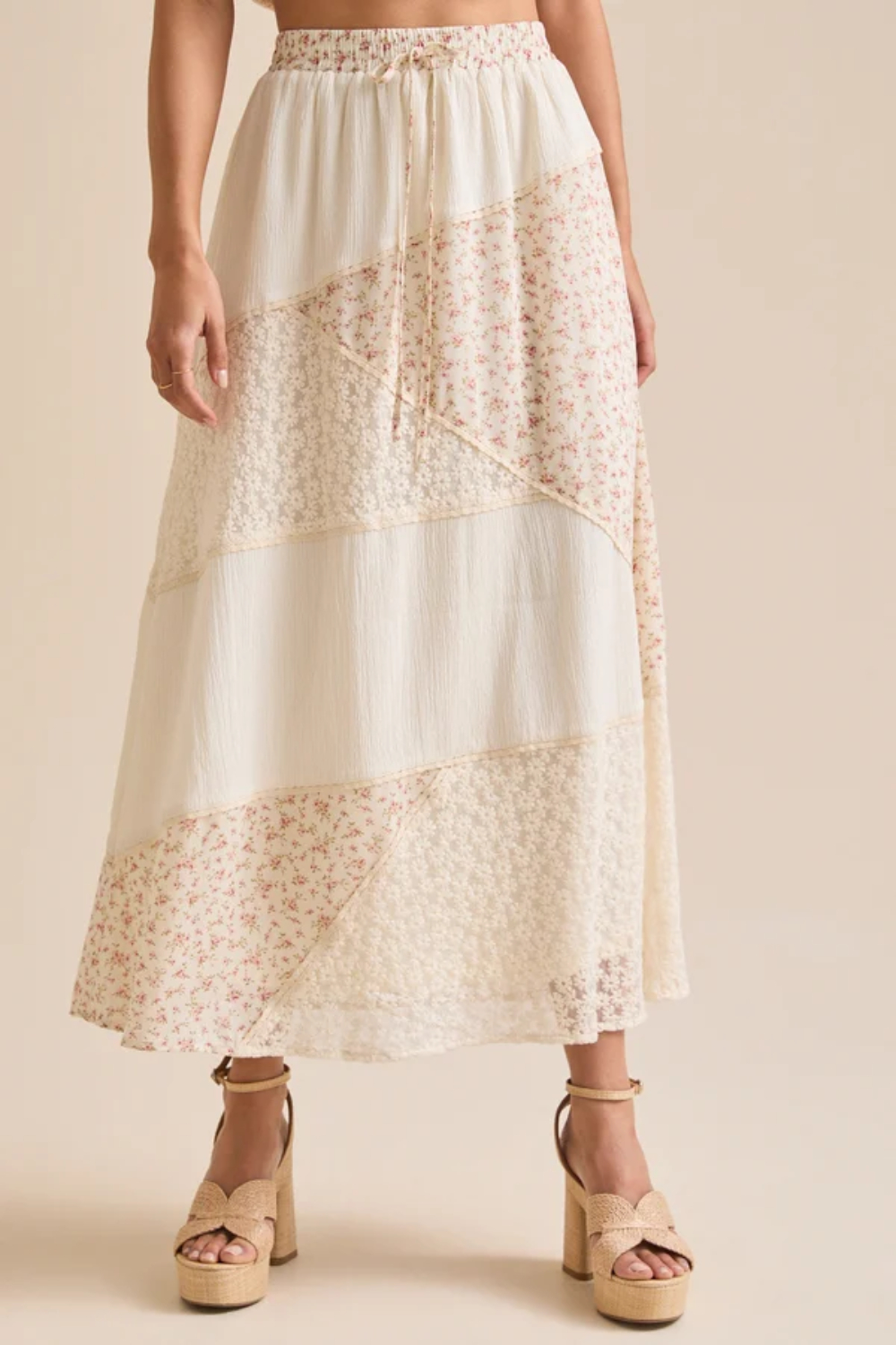 Aster Floral Midi Skirt