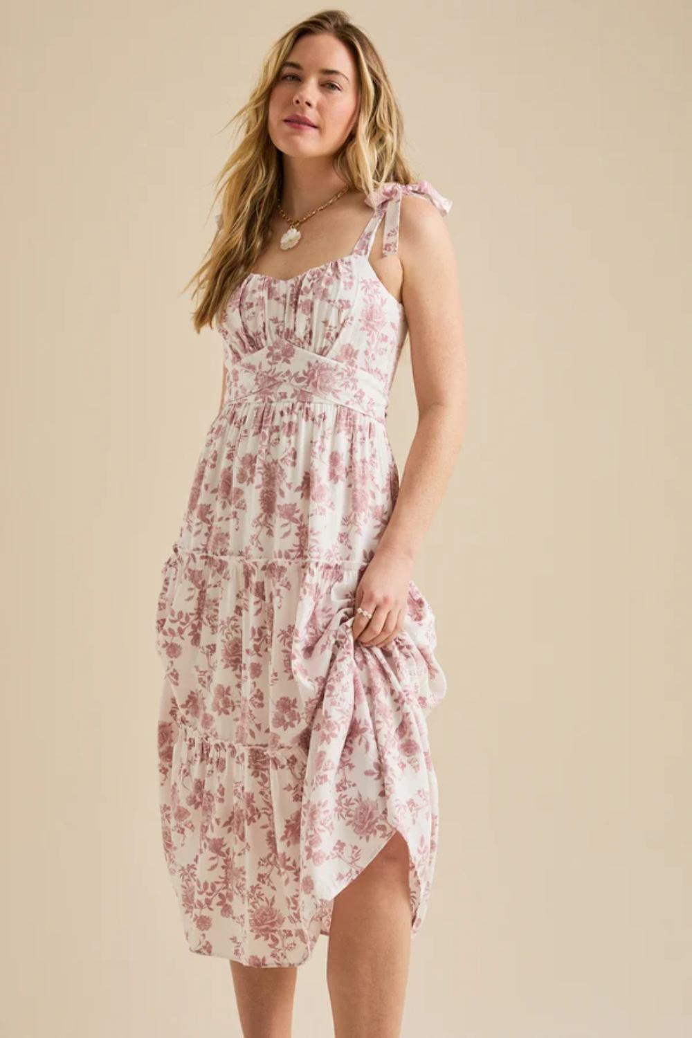 Faith Floral Midi Dress