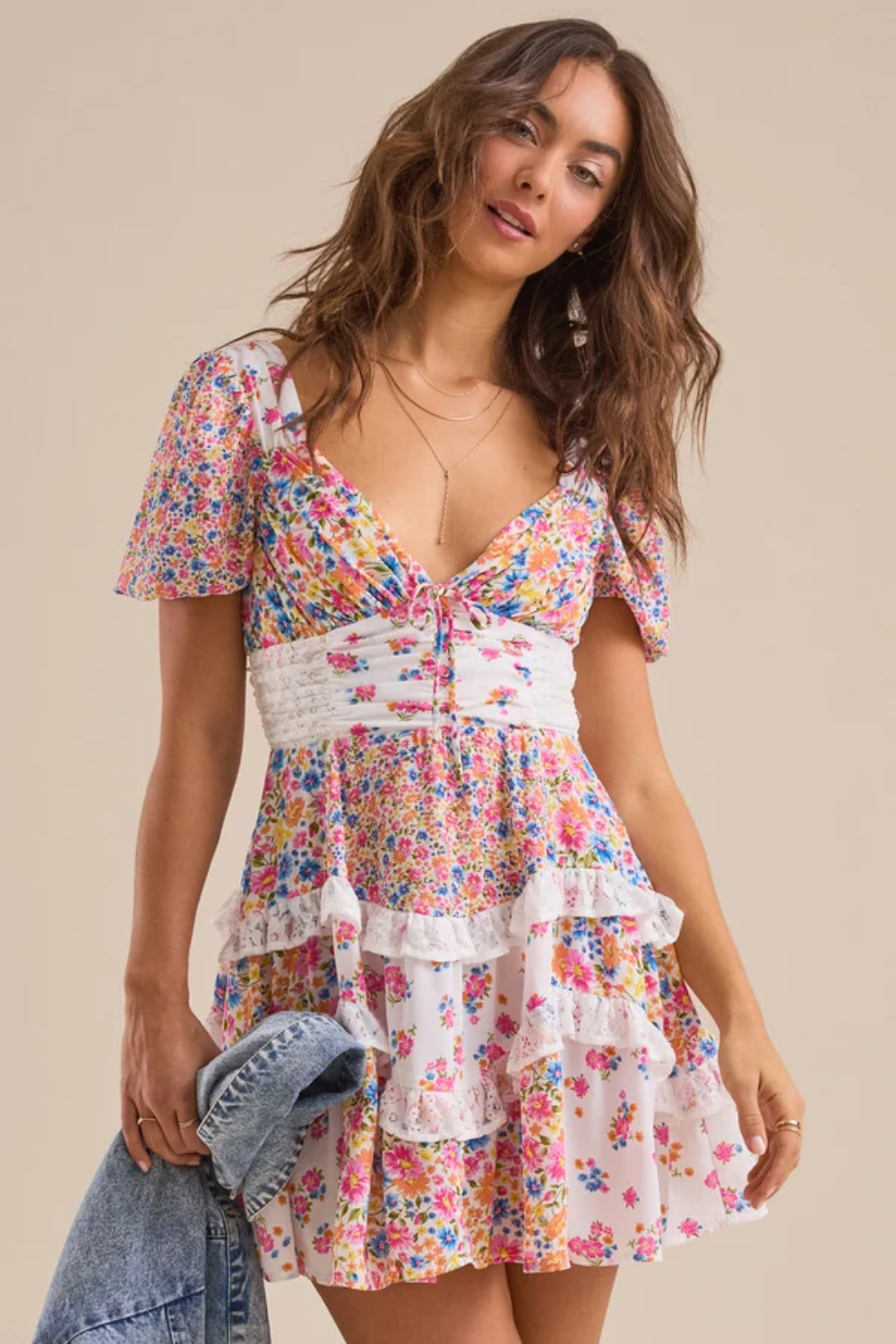 Aderny Floral Mini Dress