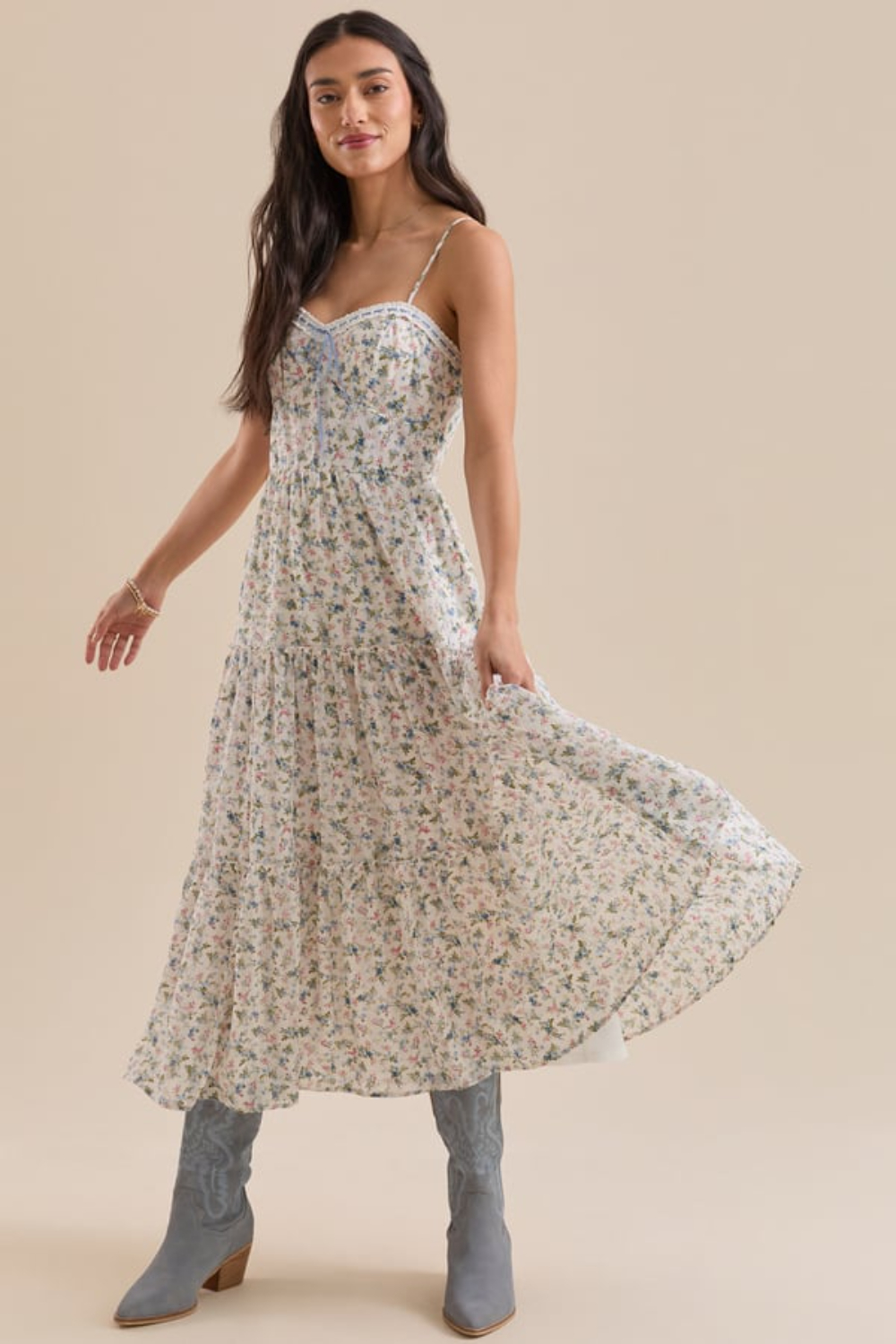 Esperanza Floral Midi Dress