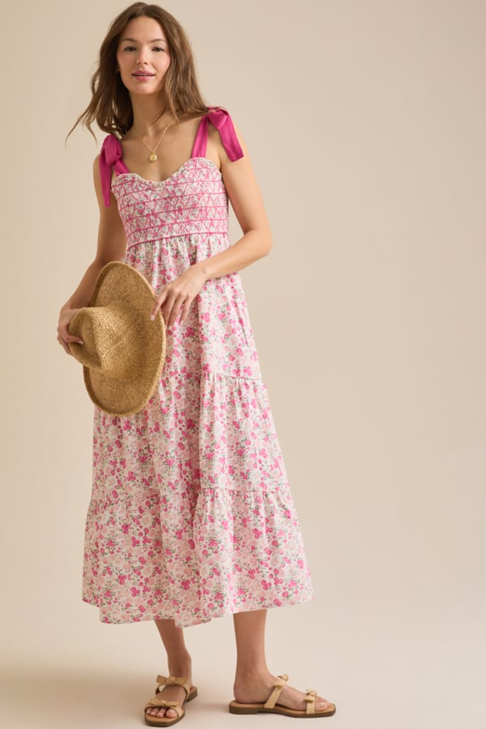 Carmen Floral Maxi Dress