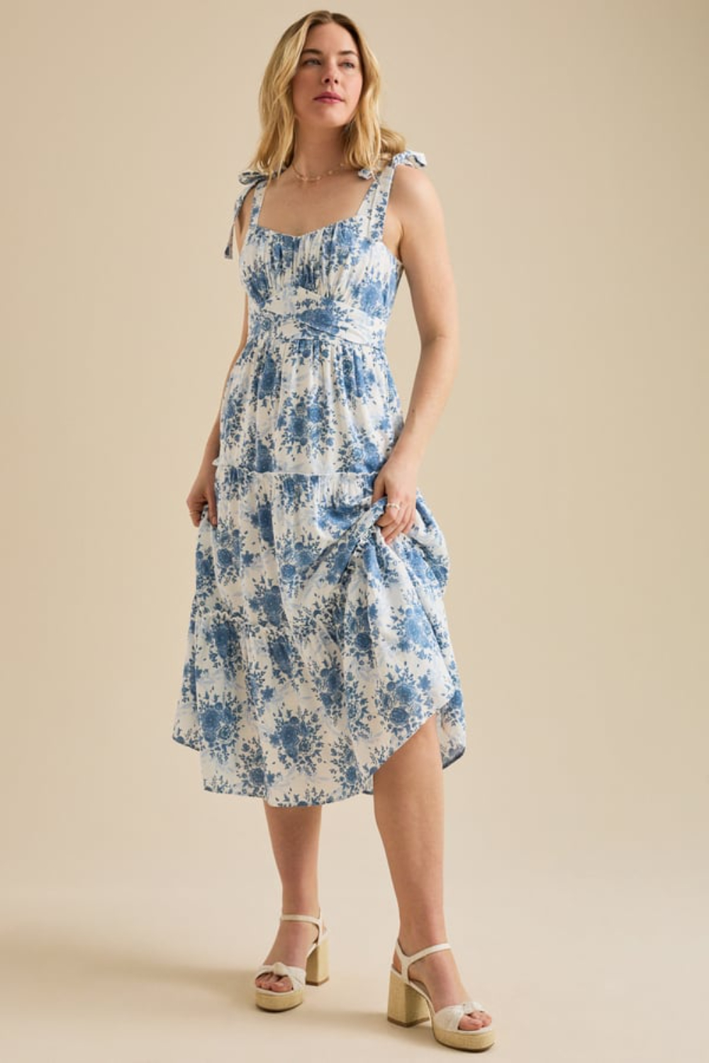 Hailey Floral Midi Dress