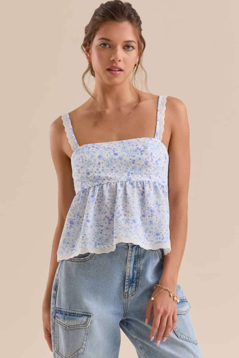 Idra Floral Babydoll Top