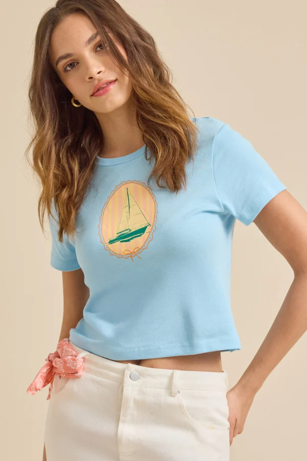 Sailboat Bow Baby Tee