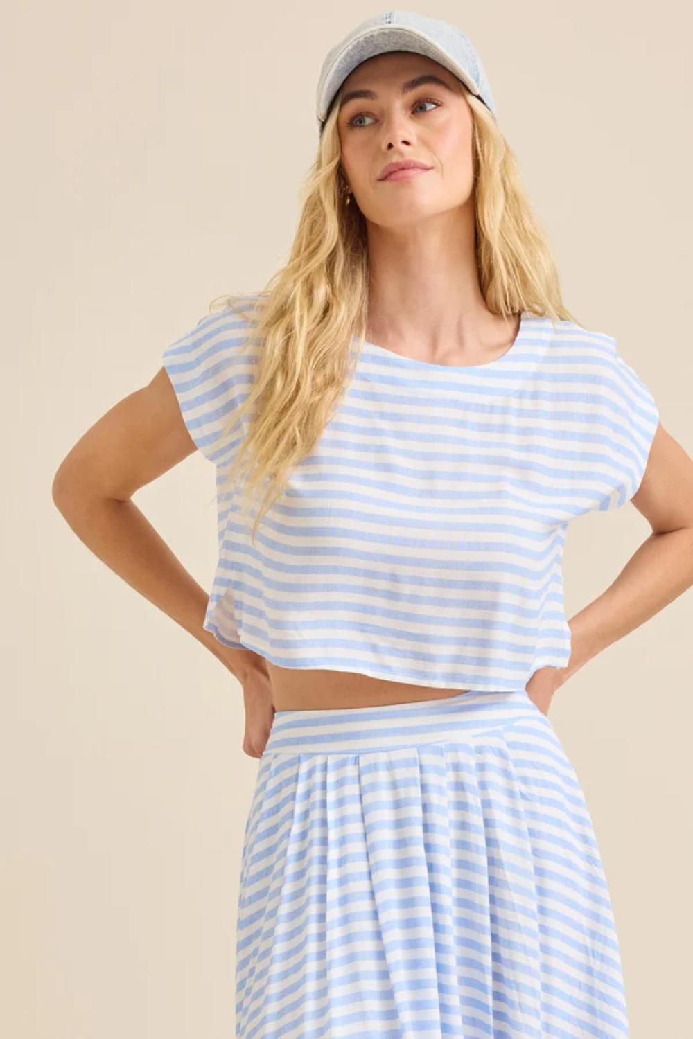Alexis Striped Boxy Top
