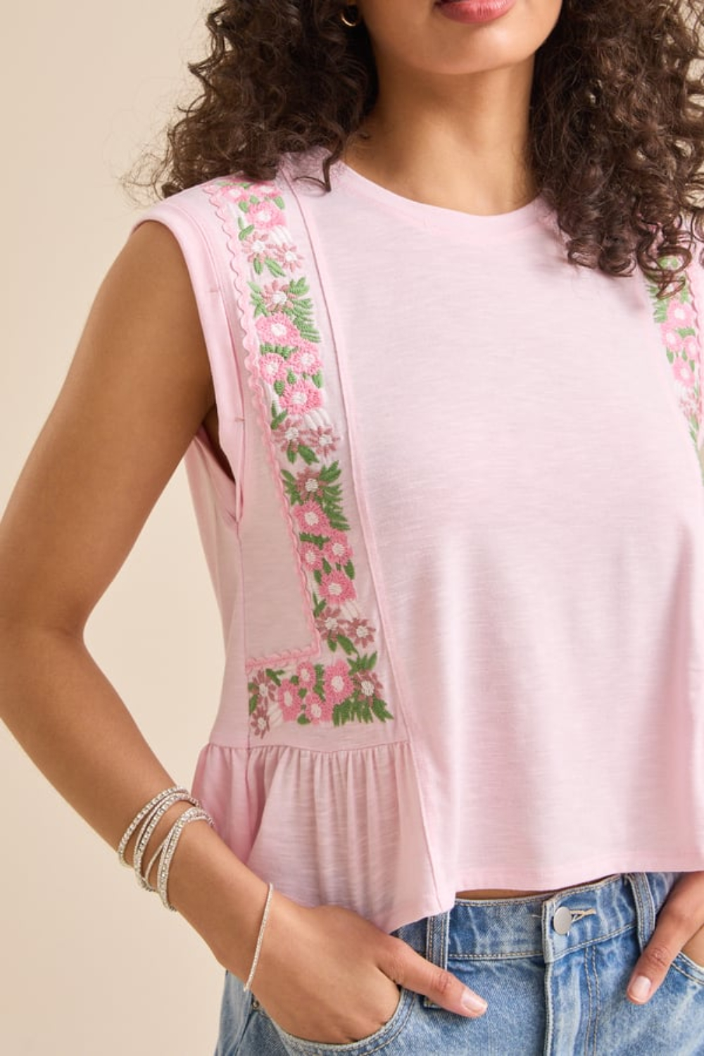 Maisey Embroidered Knit Top