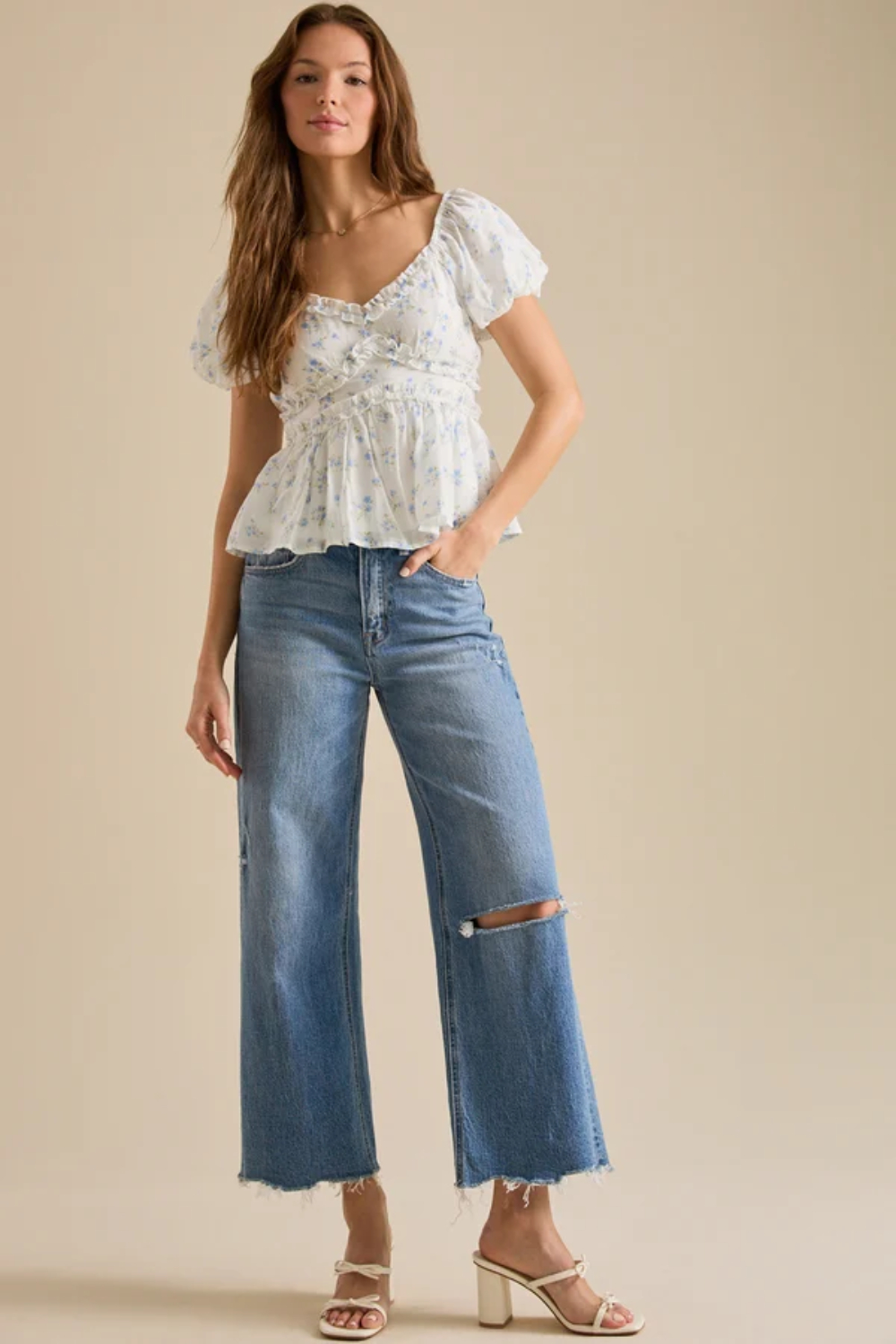 Emberlin Floral Babydoll Top