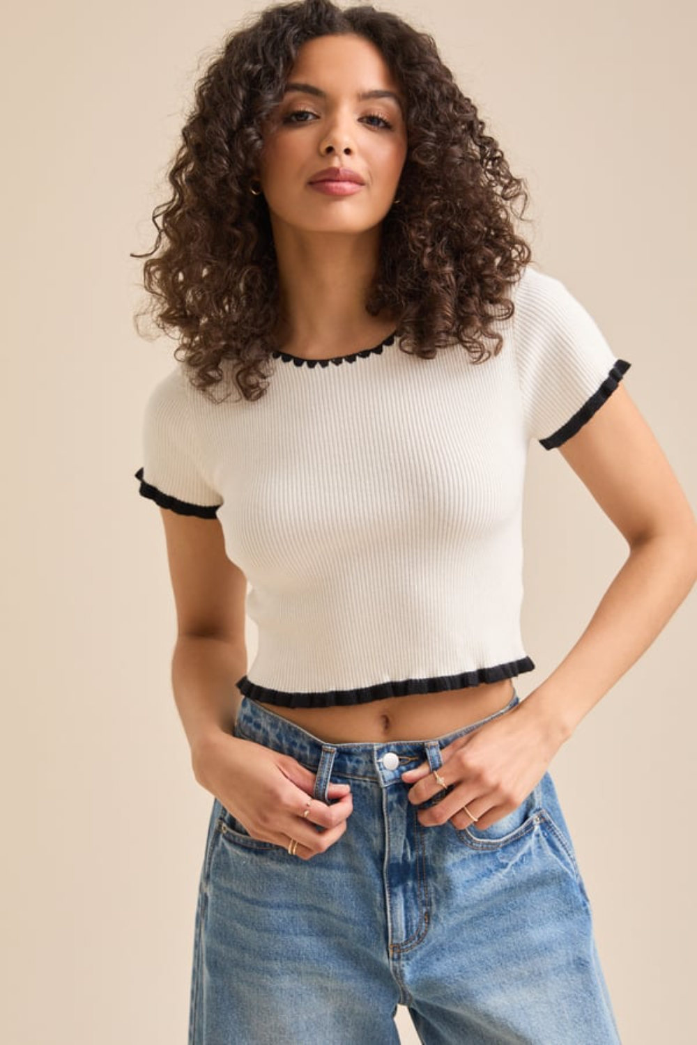 Laikyn Ribbed Top