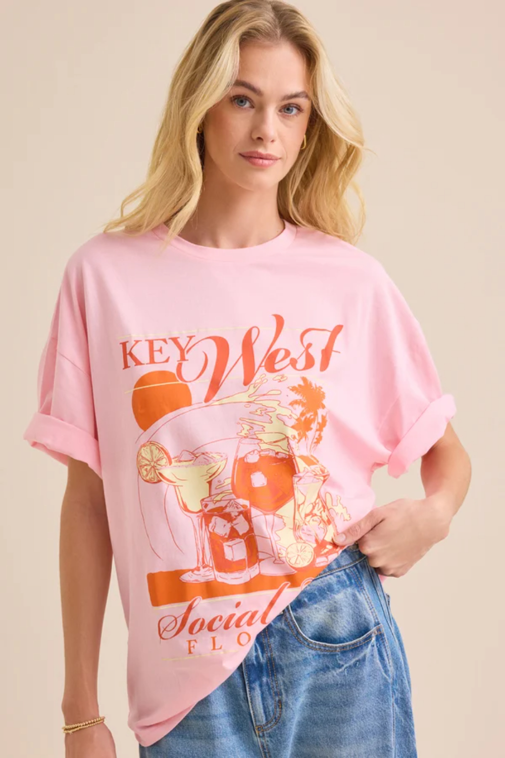 Key West Social Club Oversize Tee