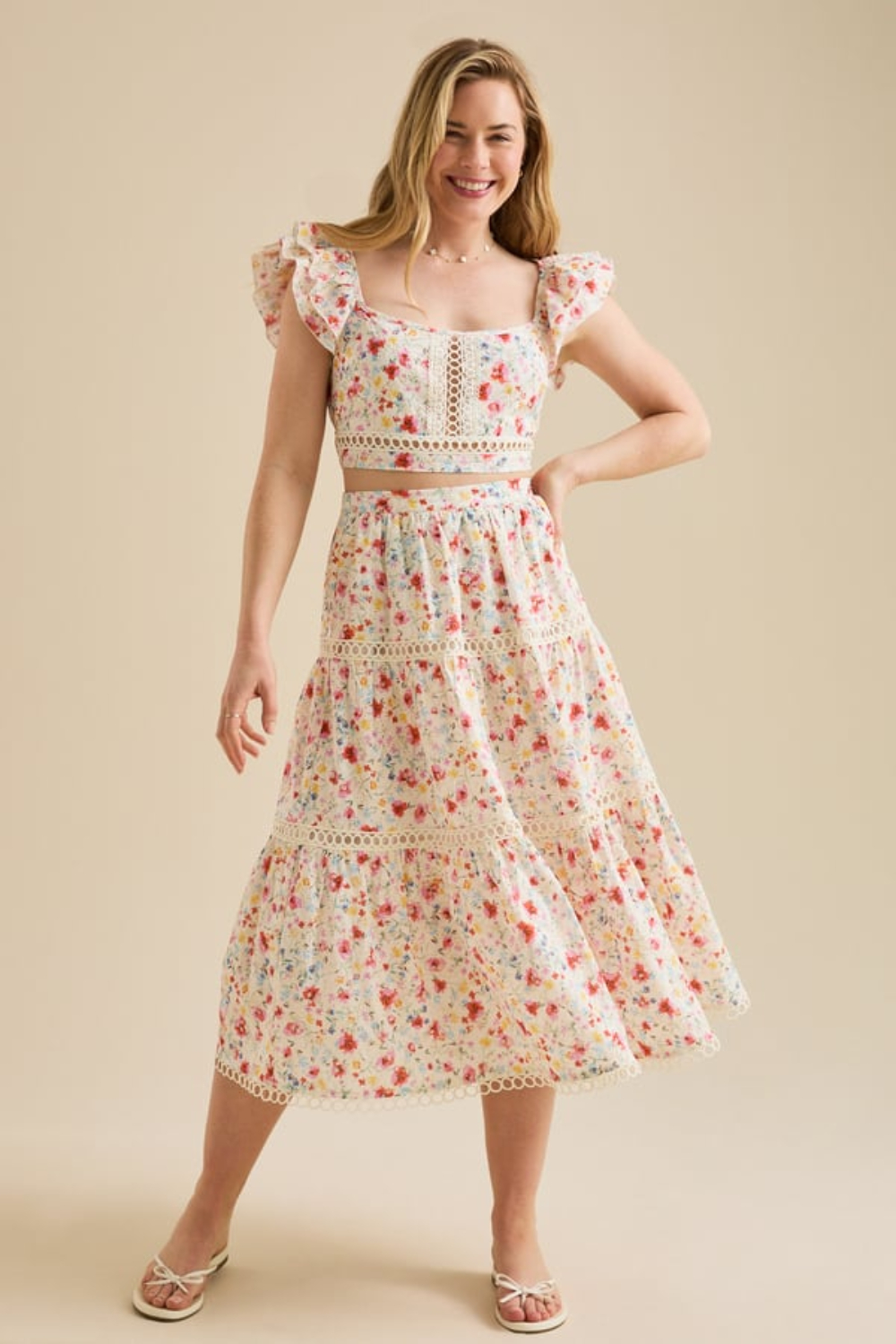 May Floral Embroidered Top