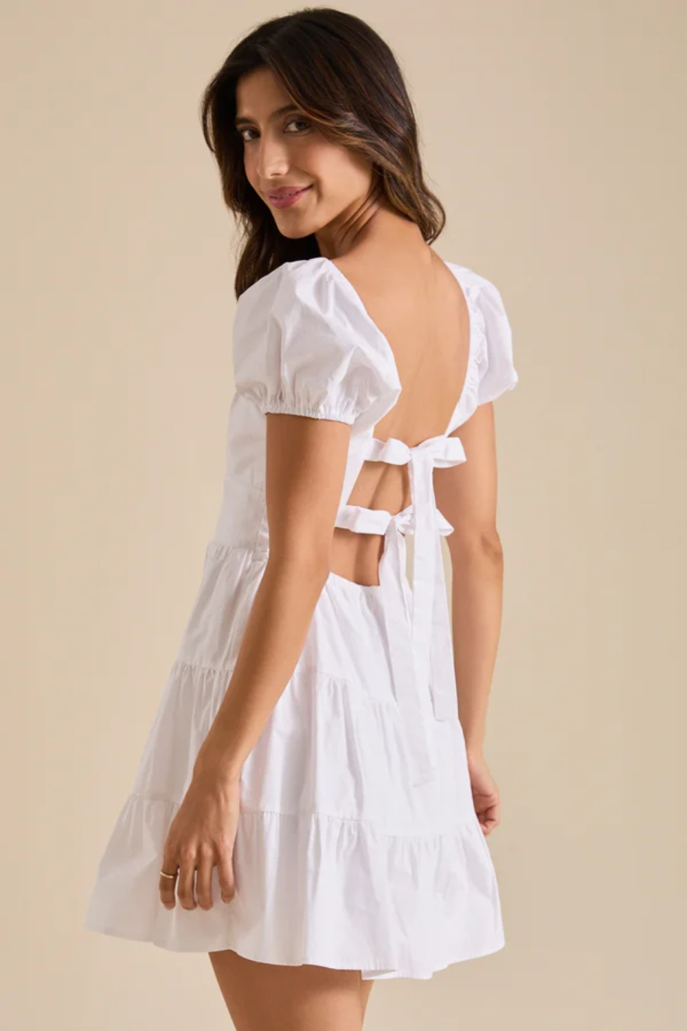 Alaia Puff Sleeve Mini Dress