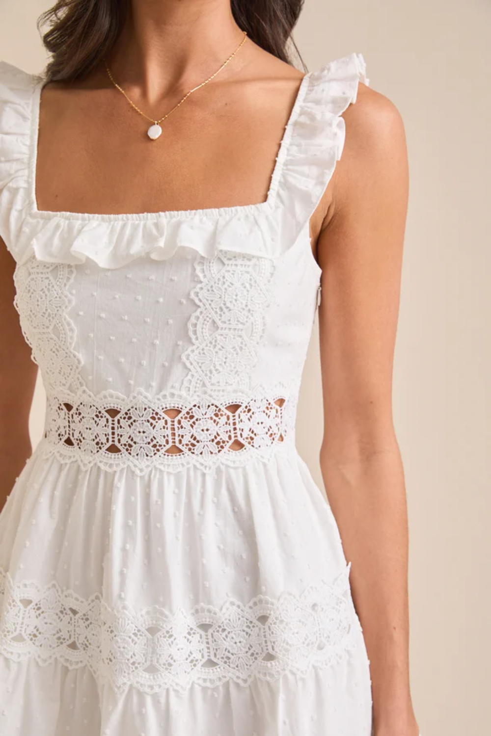 Andi Clip Dot Mini Dress
