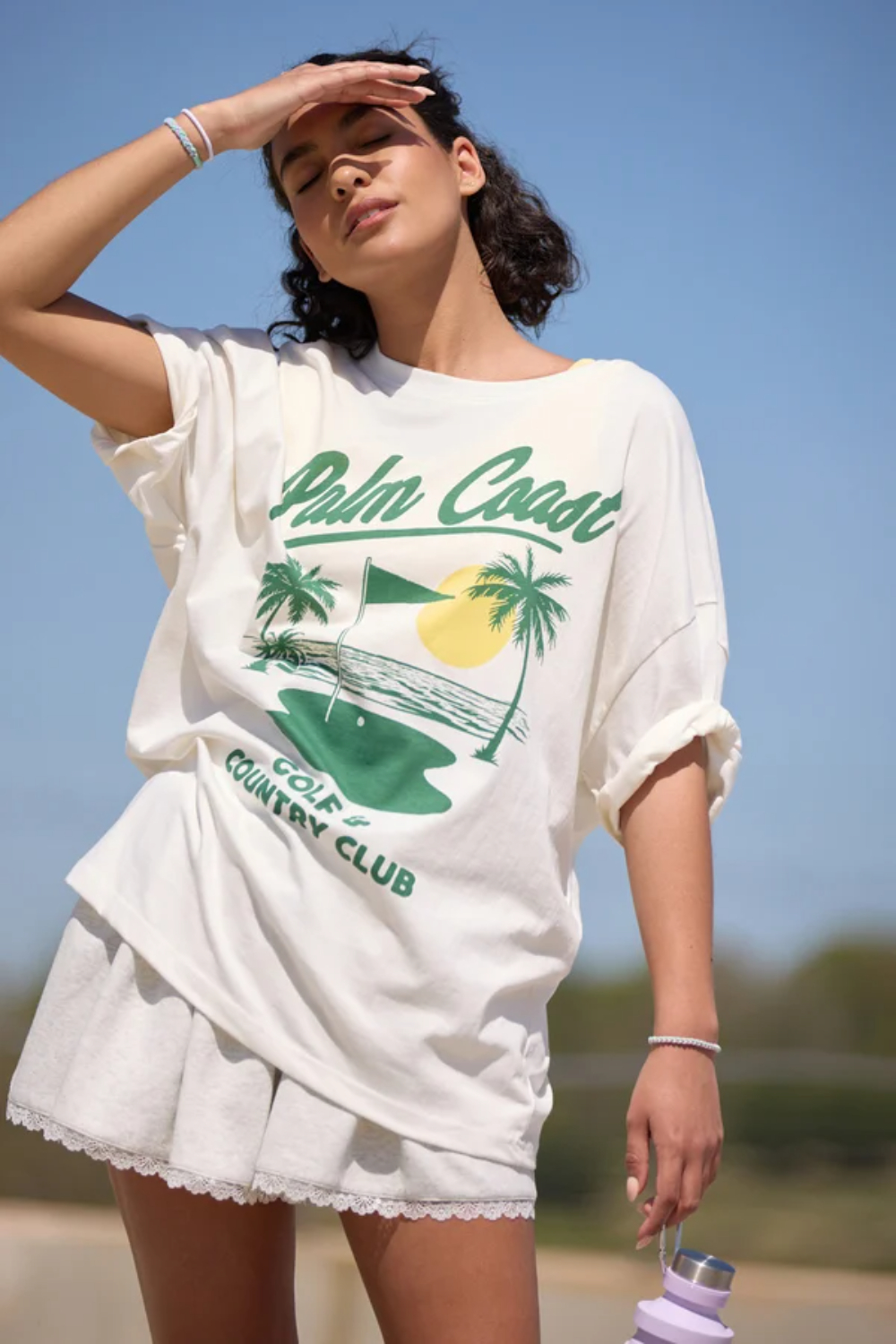 Palm Coast Oversized Graphic Tee