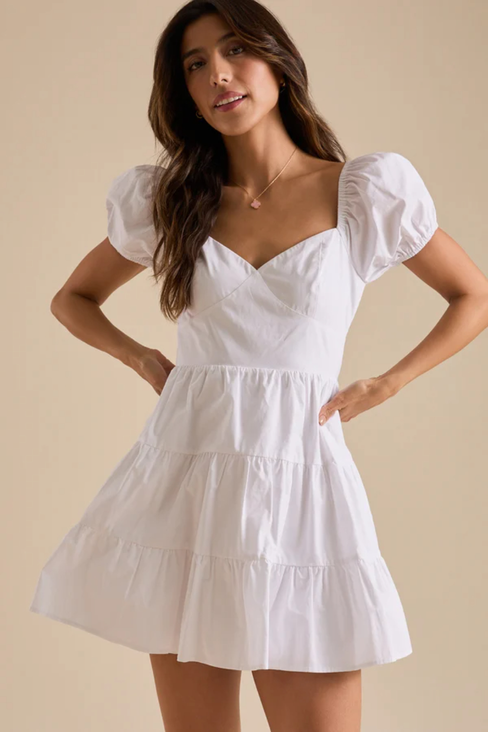 Alaia Puff Sleeve Mini Dress