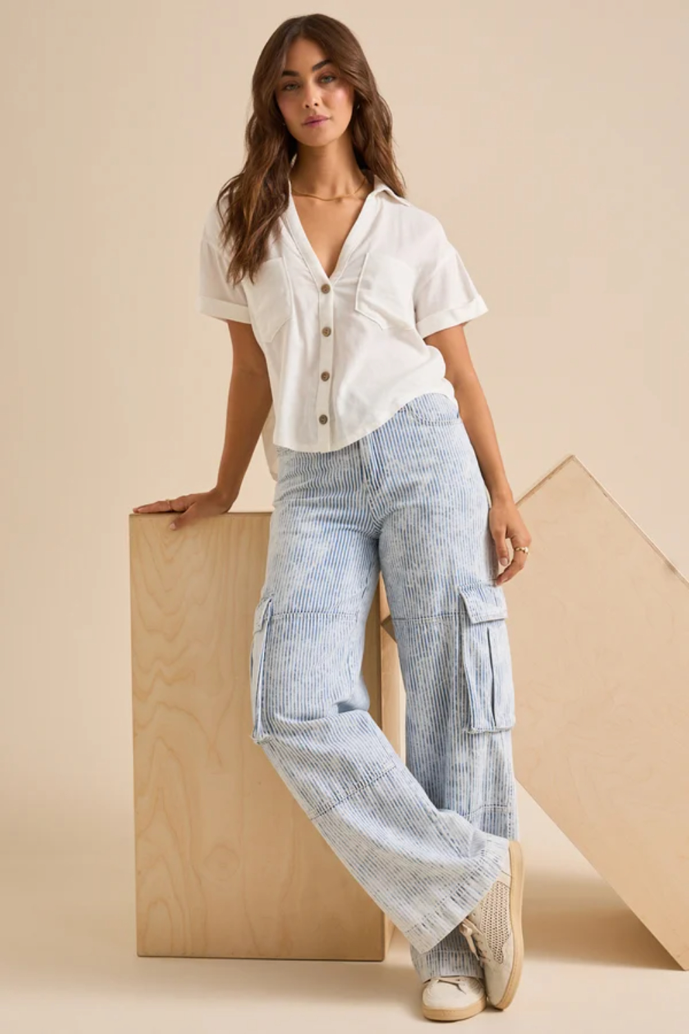 Courtney Crop Linen Shirt