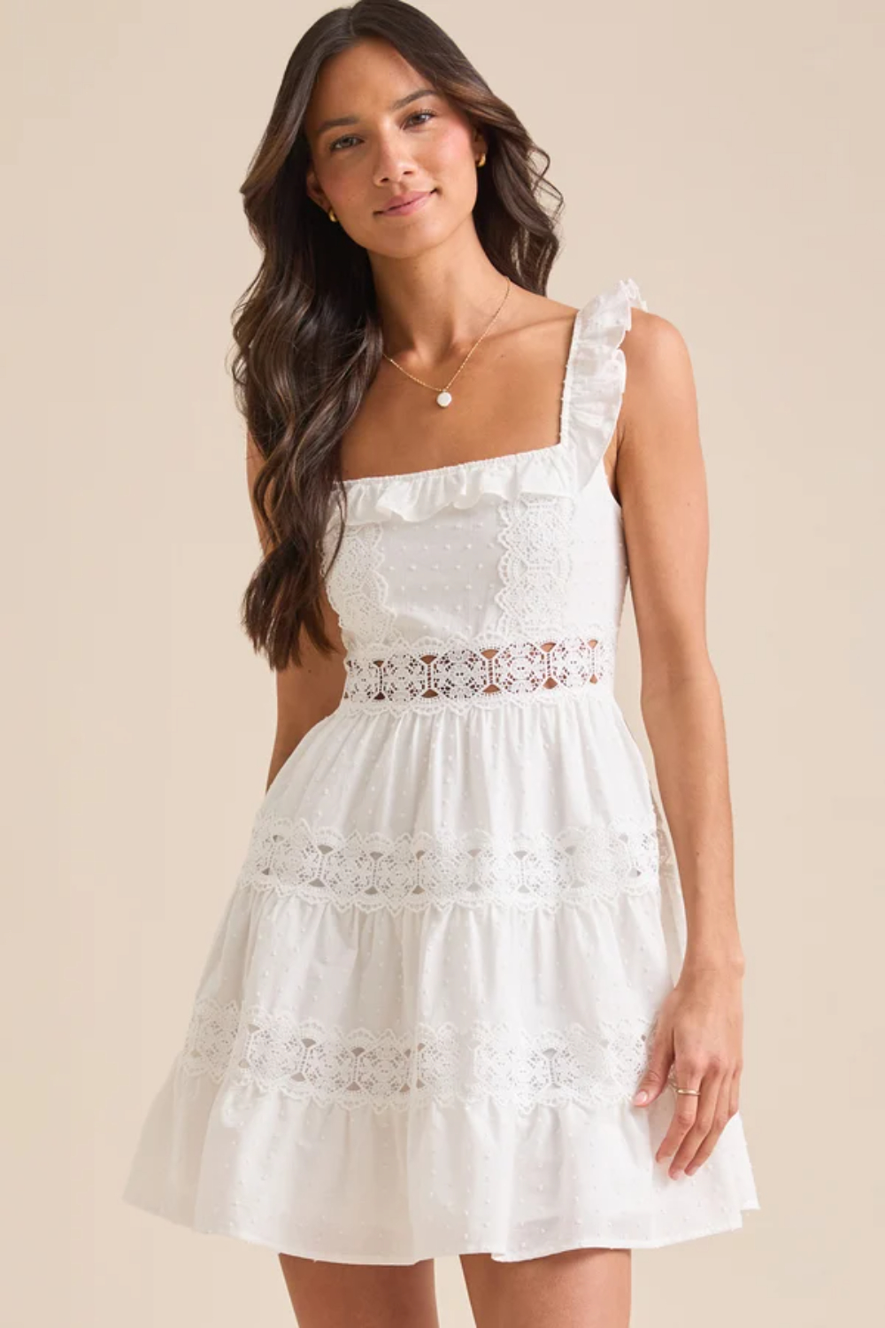 Andi Clip Dot Mini Dress