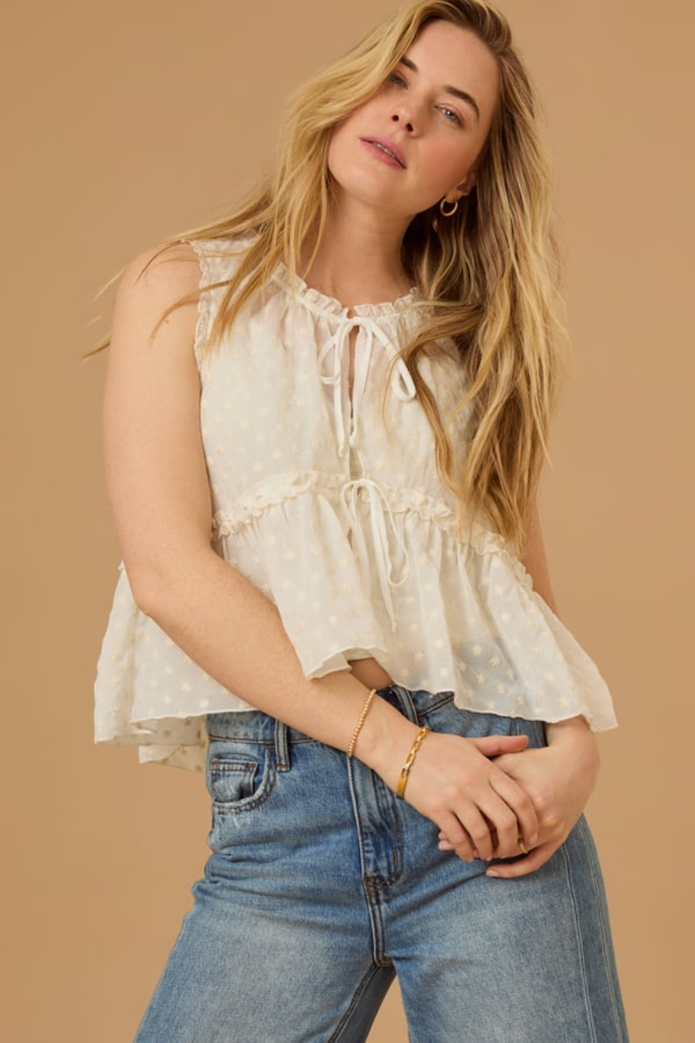 Arianna Floral Tie-Front Top