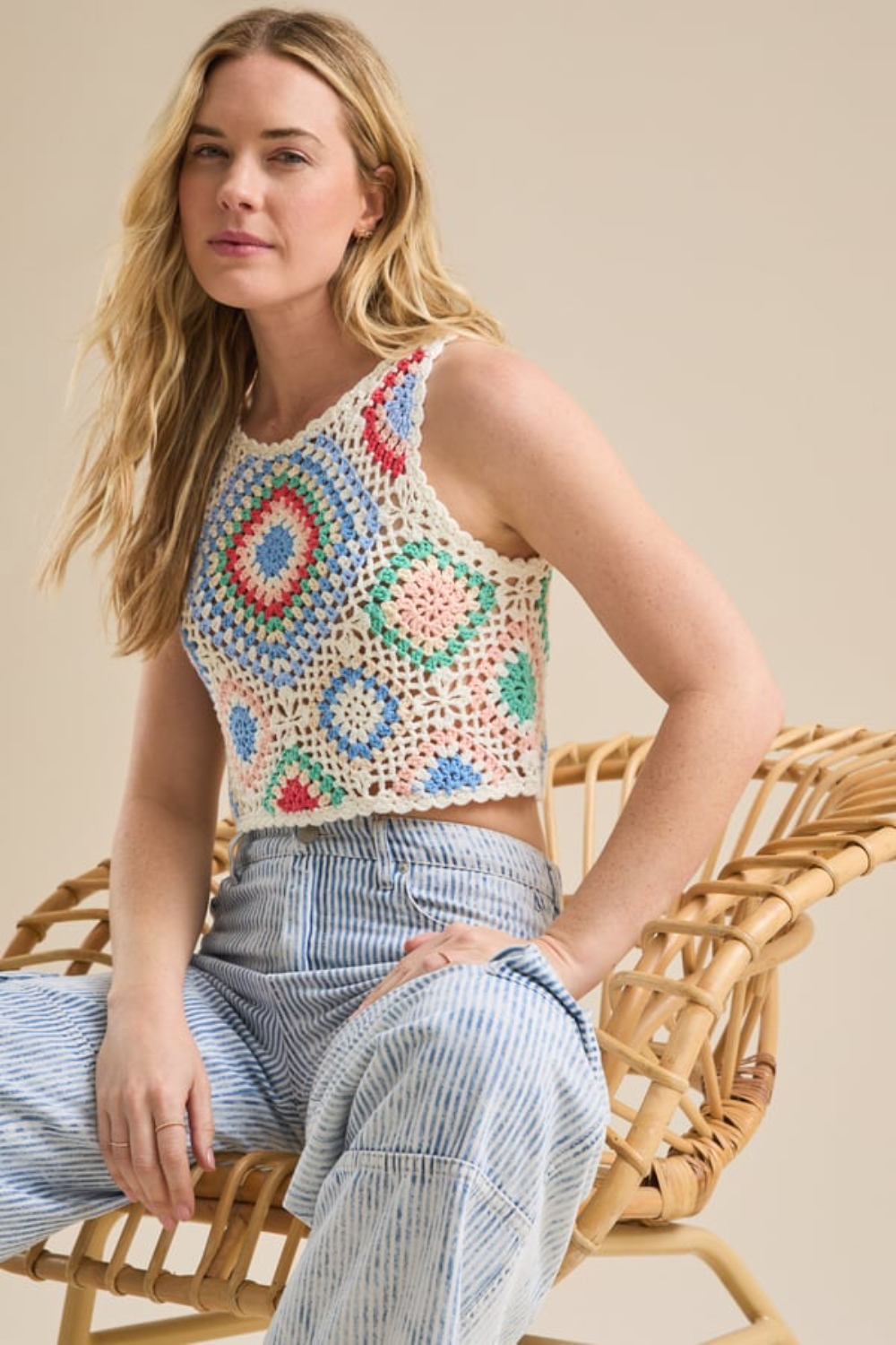 Blossom Crochet Tank