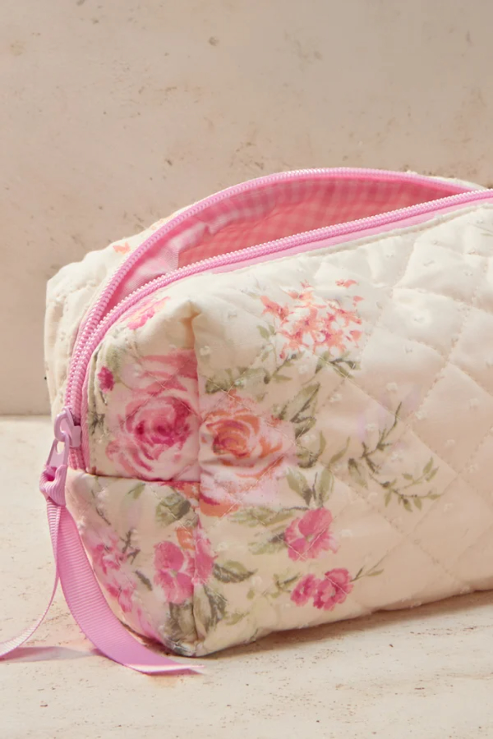 Gracelyn Floral Makeup Bag