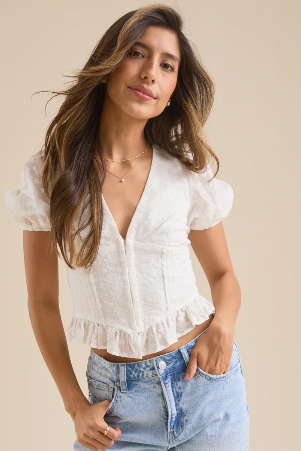 Ellerie Embroidered Corset Top