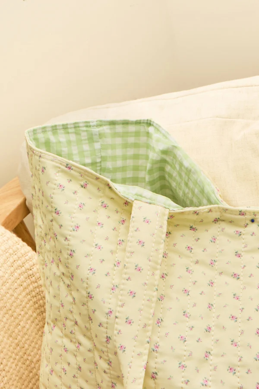 Maggie Floral Quilted Tote Bag
