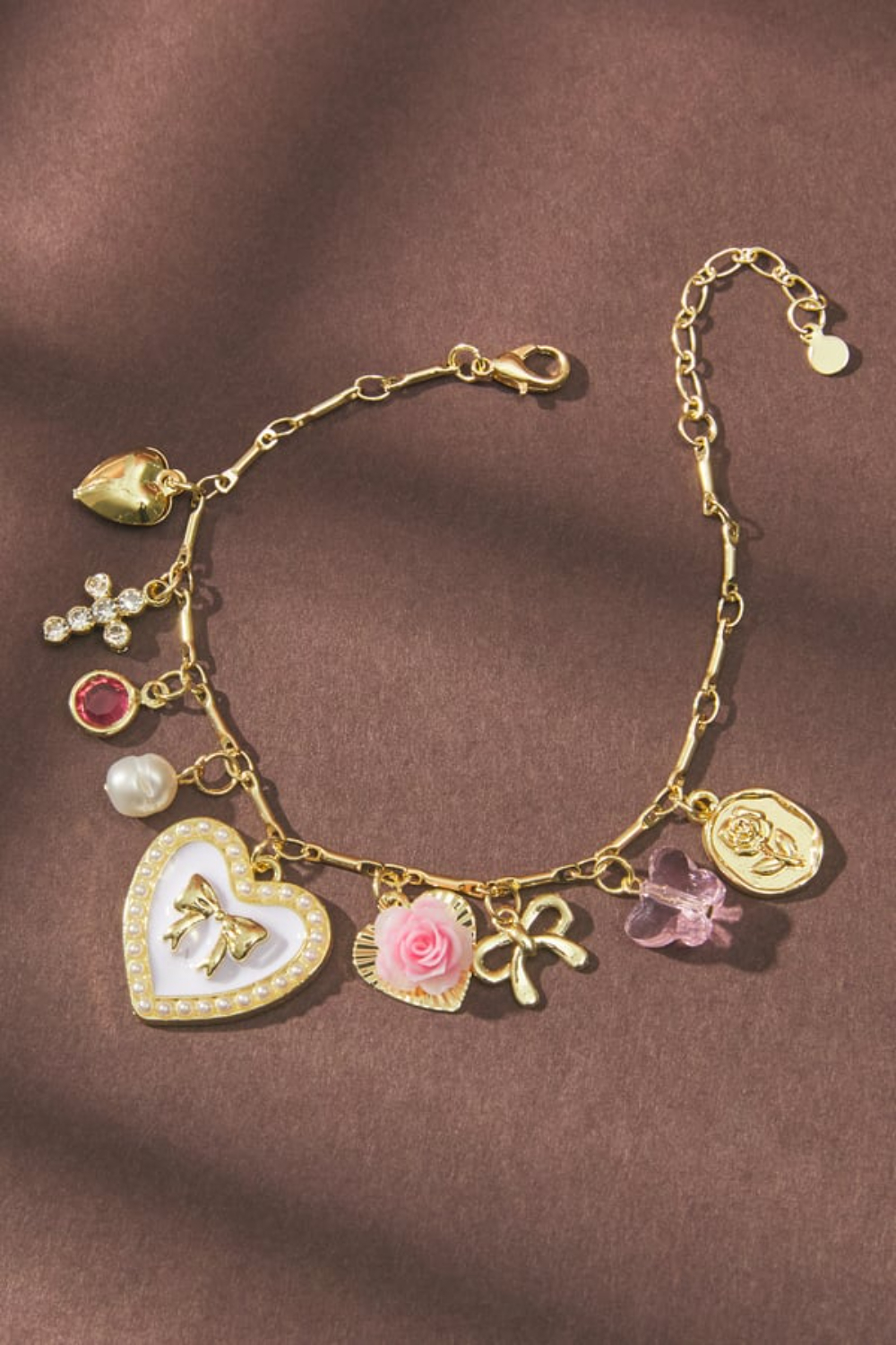 Dainty Flower Charm Bracelet
