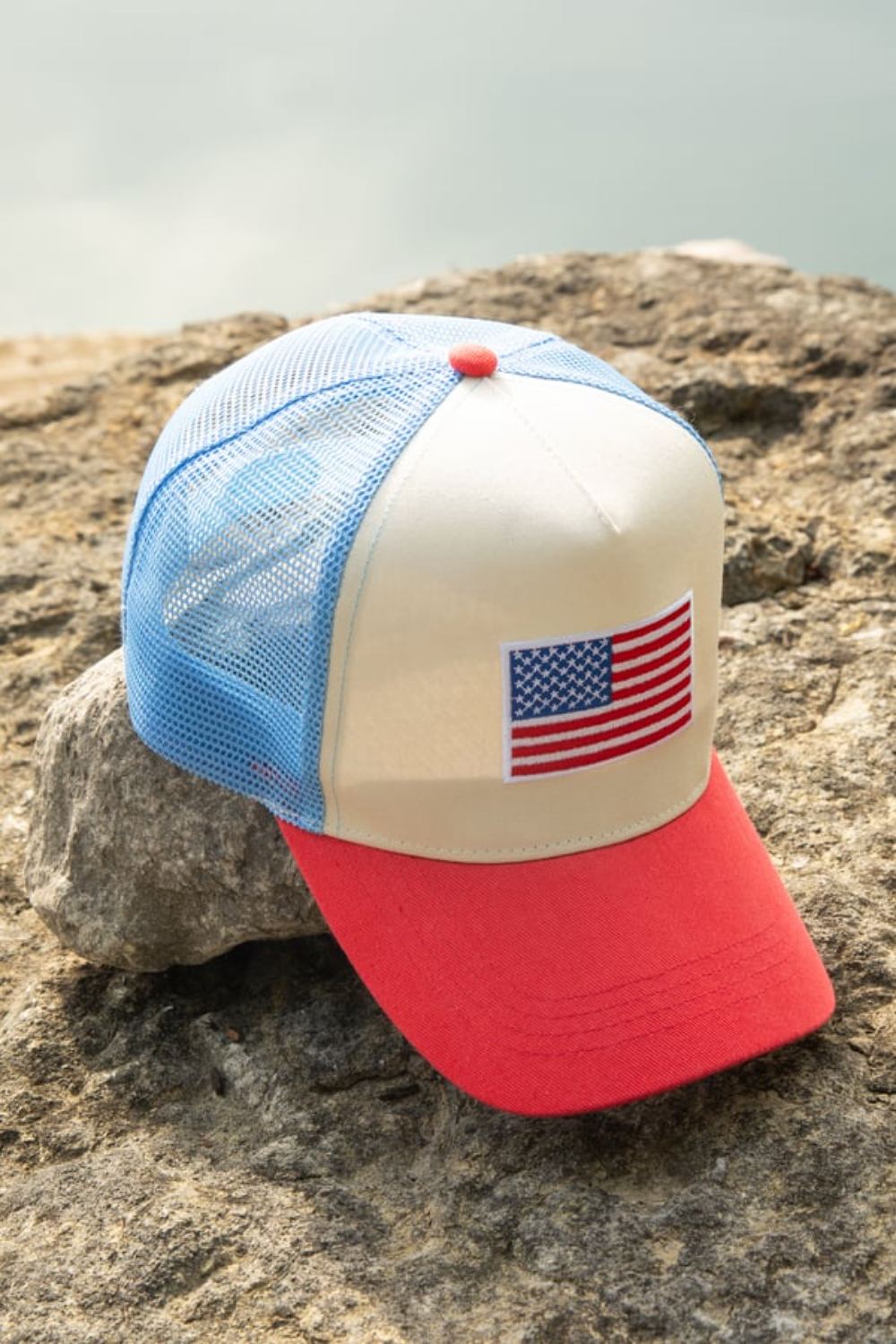 American Flag Trucker Hat