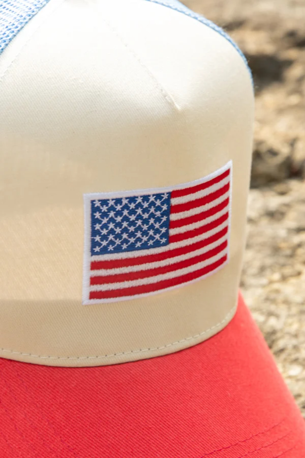 American Flag Trucker Hat