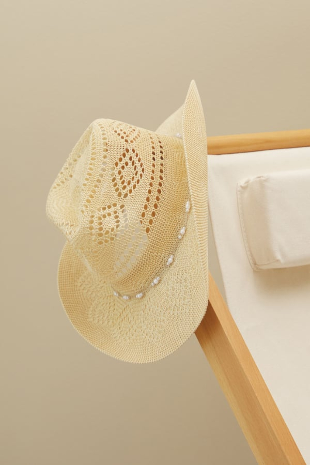 Natalie Pearl Trim Cowboy Hat