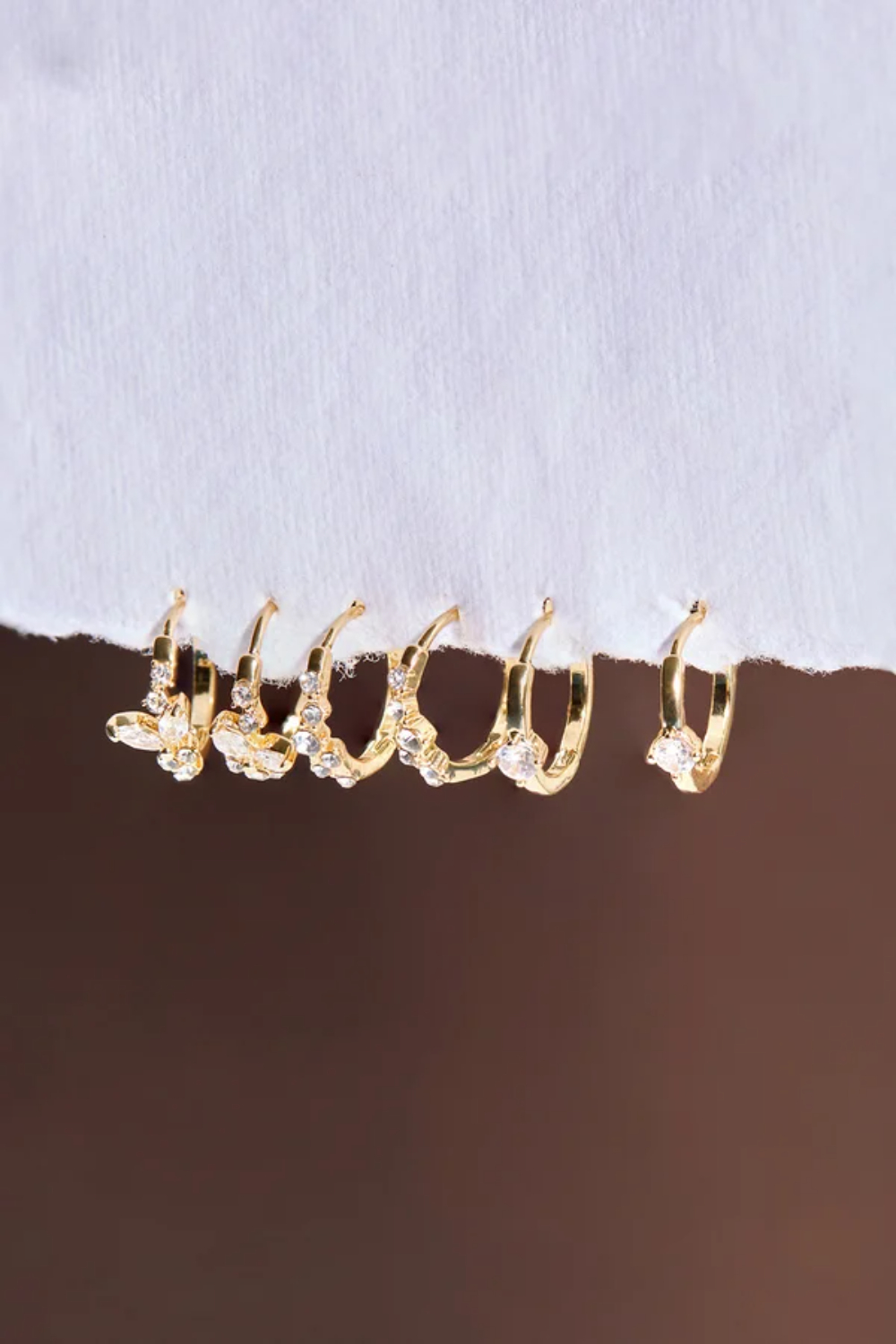 18K Crystal Mini Hoop Pack