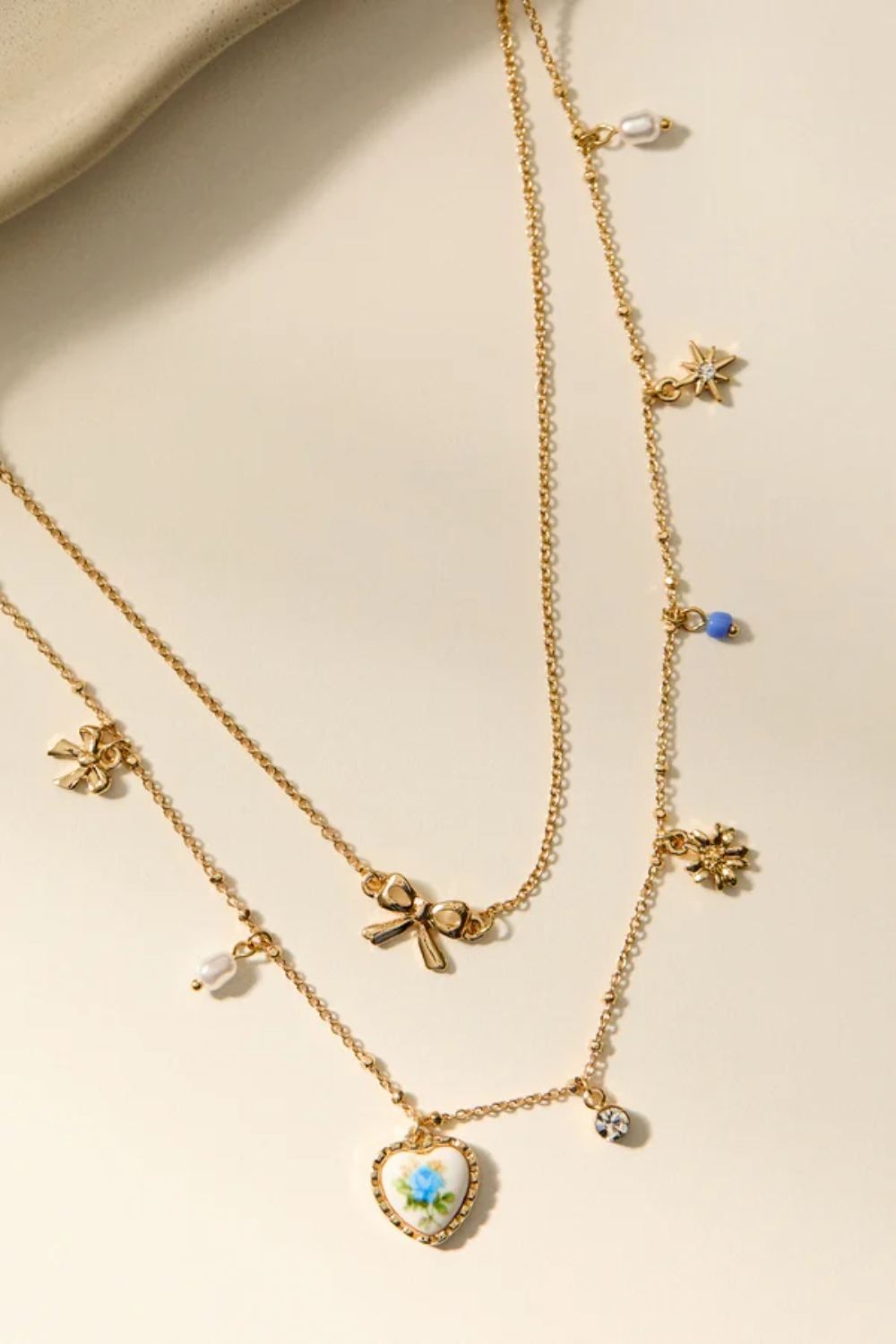 2 Layer Enchanted Bloom Charm Necklace