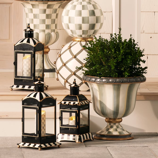 Sterling Stripe Urn