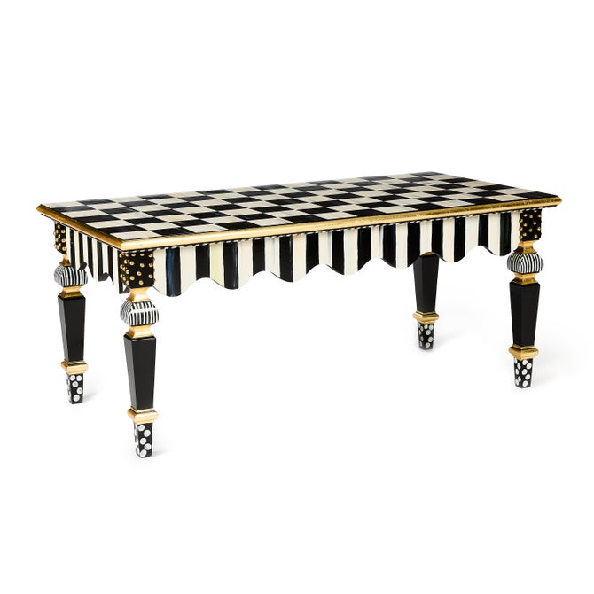 Courtly Check & Stripe Coffee Table