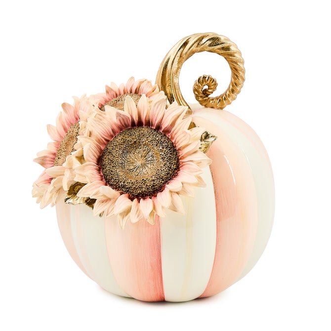 Rosy Stripe Small Sunflower Pumpkin
