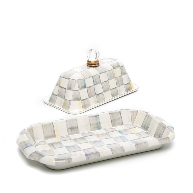 Sterling Check Butter Box