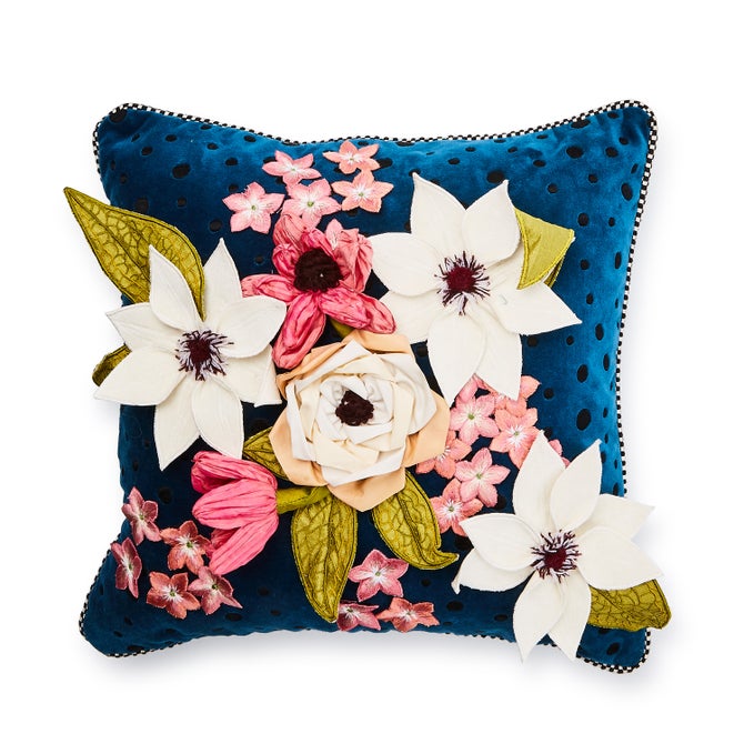 Fairy Tale Floral Throw Pillow