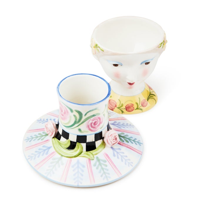 Rosy Meadow Lady Rose Lidded Vase