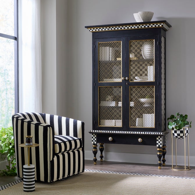 Courtly Criss-Cross Cabinet