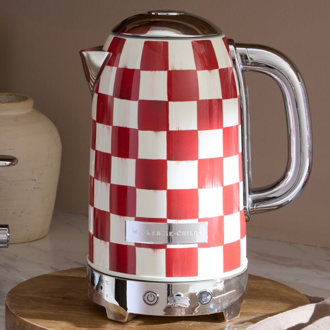 Cherry Check Electric Kettle