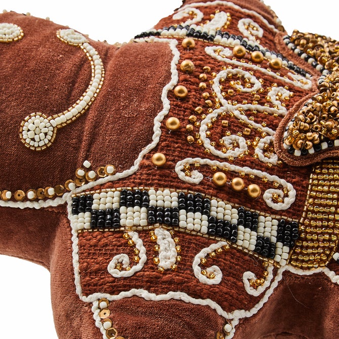 Gingerbread Girl Shaped Throw Pillow