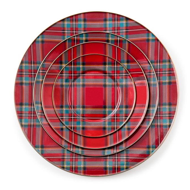 Tartastic Enamel Dinner Plate - Red
